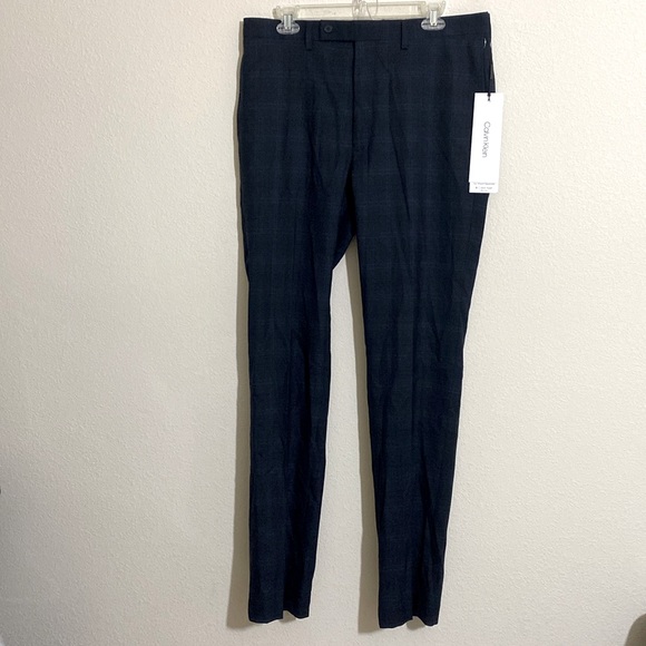 CALVIN KLEIN Men's Checkered Dress Pants - Picture 2 of 10